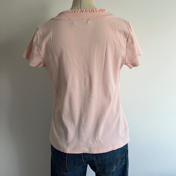 Lauren Ralph Lauren - Pink Short Sleeve Shirt - Picture 3 of 6